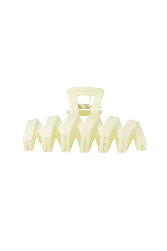 Haarklip Zigzag creme