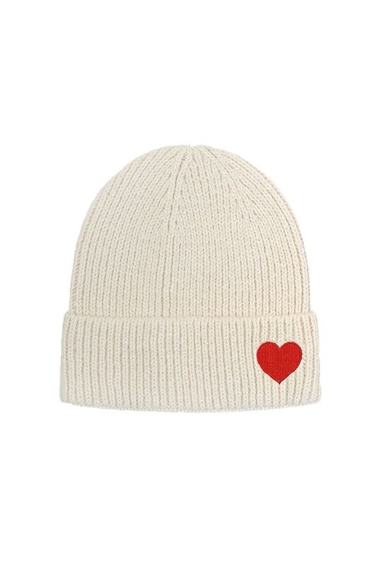 Muts met hart off white