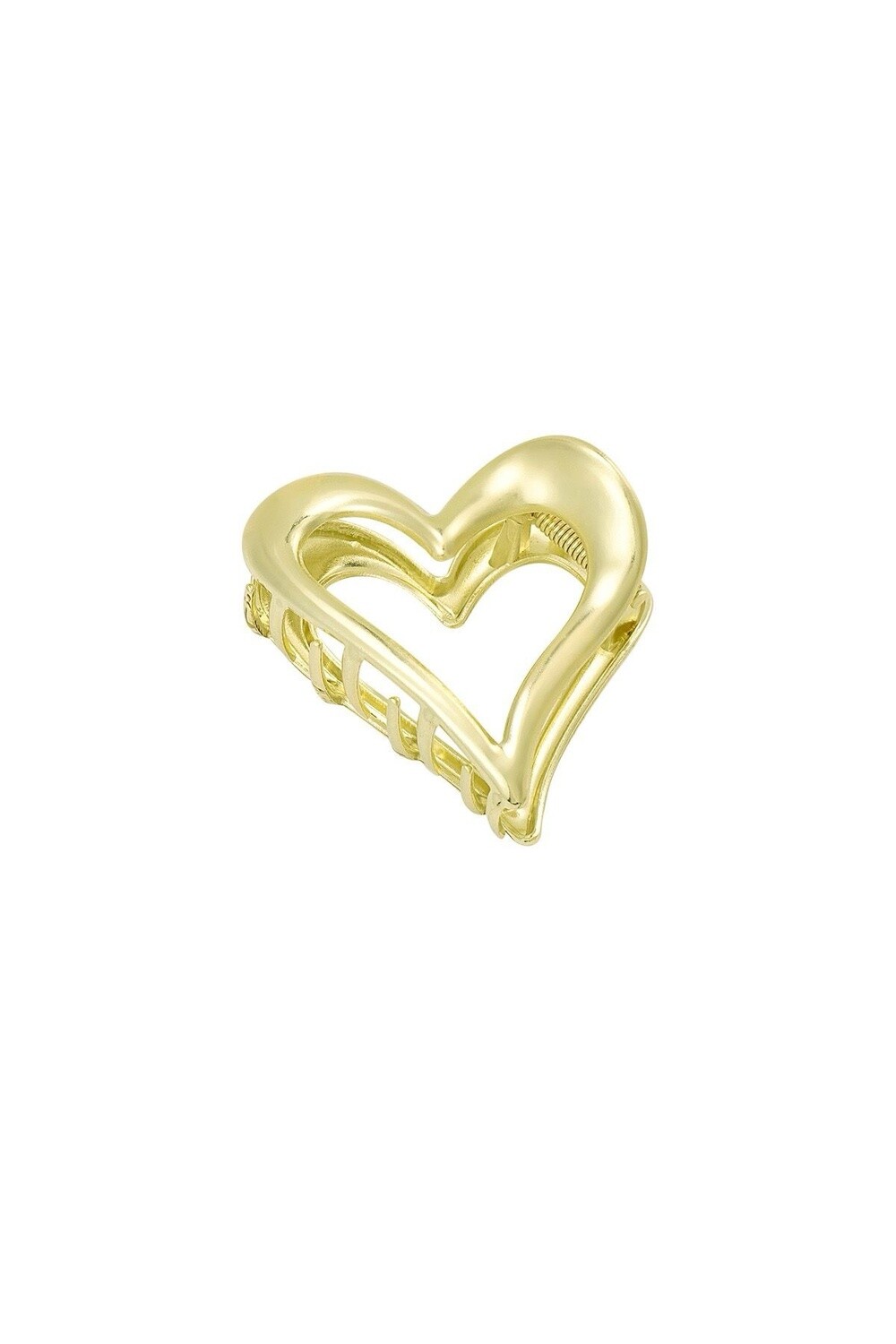Haarclip hart goud