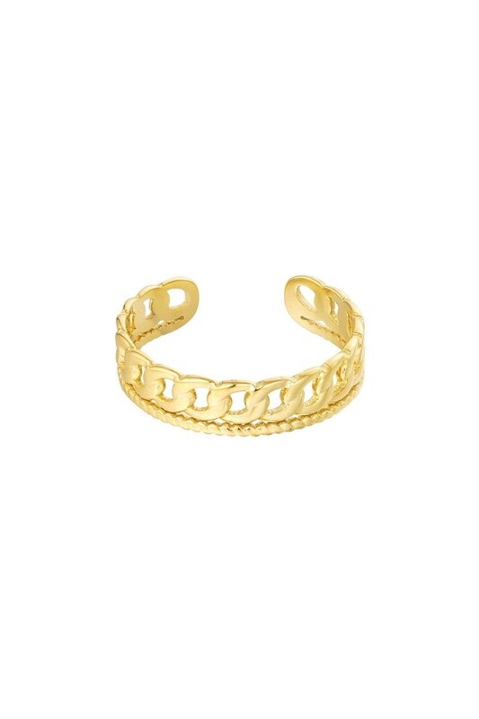 Ring met dubbel schakel