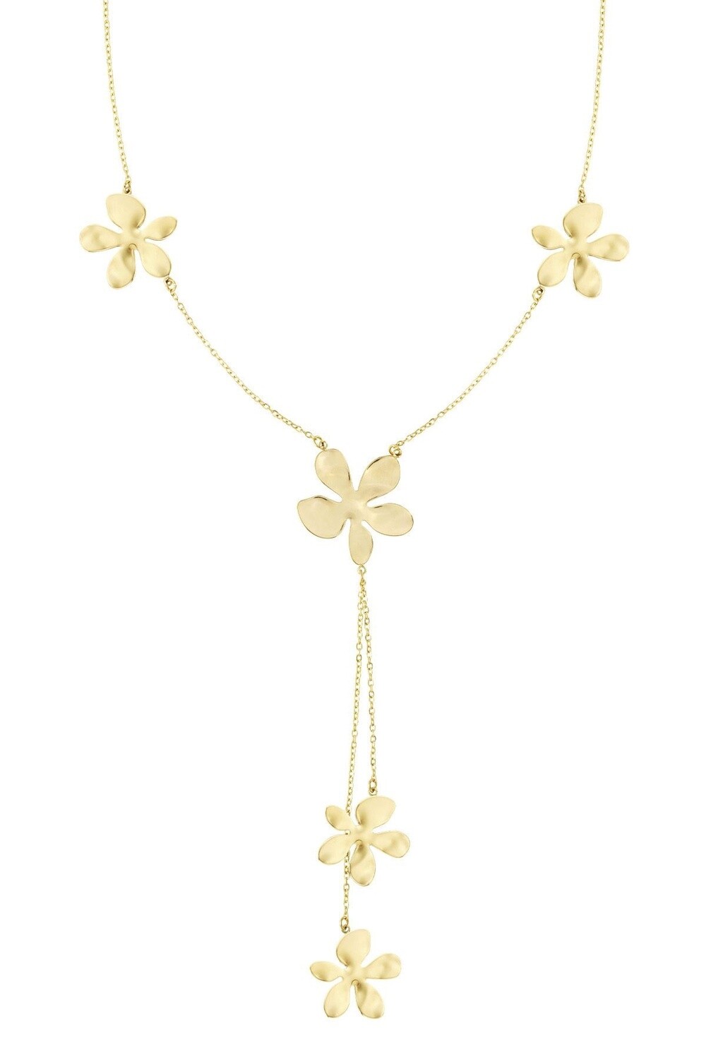 Ketting bloemenfeest lang goud