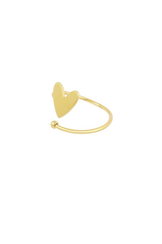 Ring gedraaide liefde goud