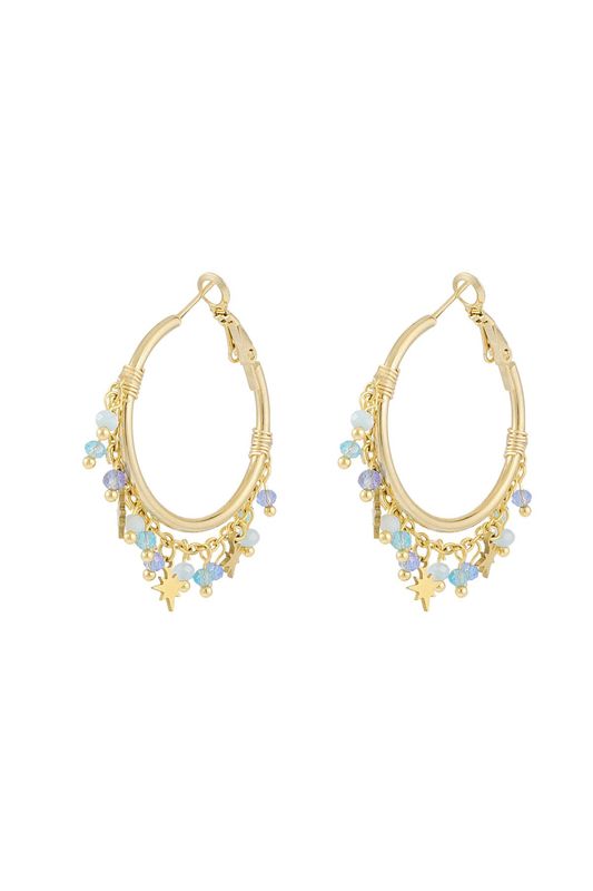 Oorbel flawless blauw