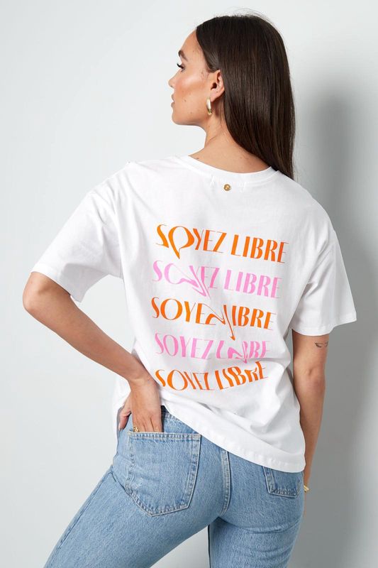 T-shirt soyez libre wit M
