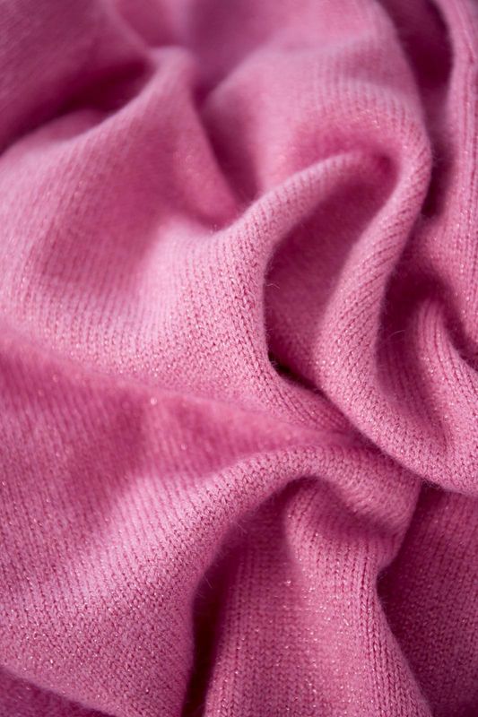 Vest strik roze  S