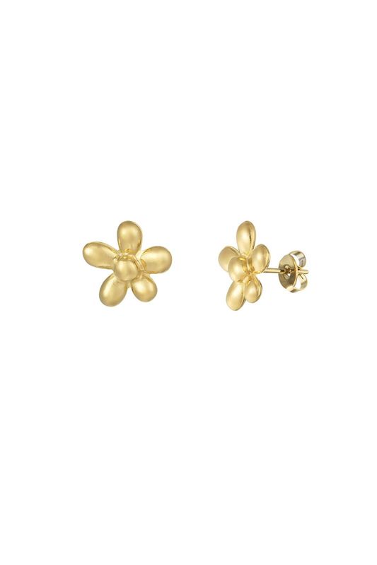 oorbel cute flower goud