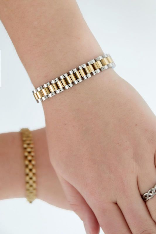 Armband schakel classic goud