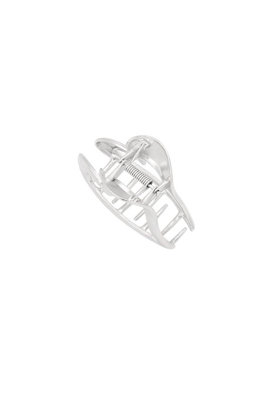 Haarclip hart zilver