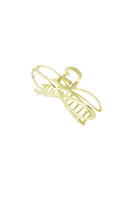 Haarclip strik babe goud