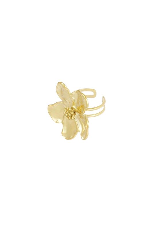 Ring daisy bloem goud