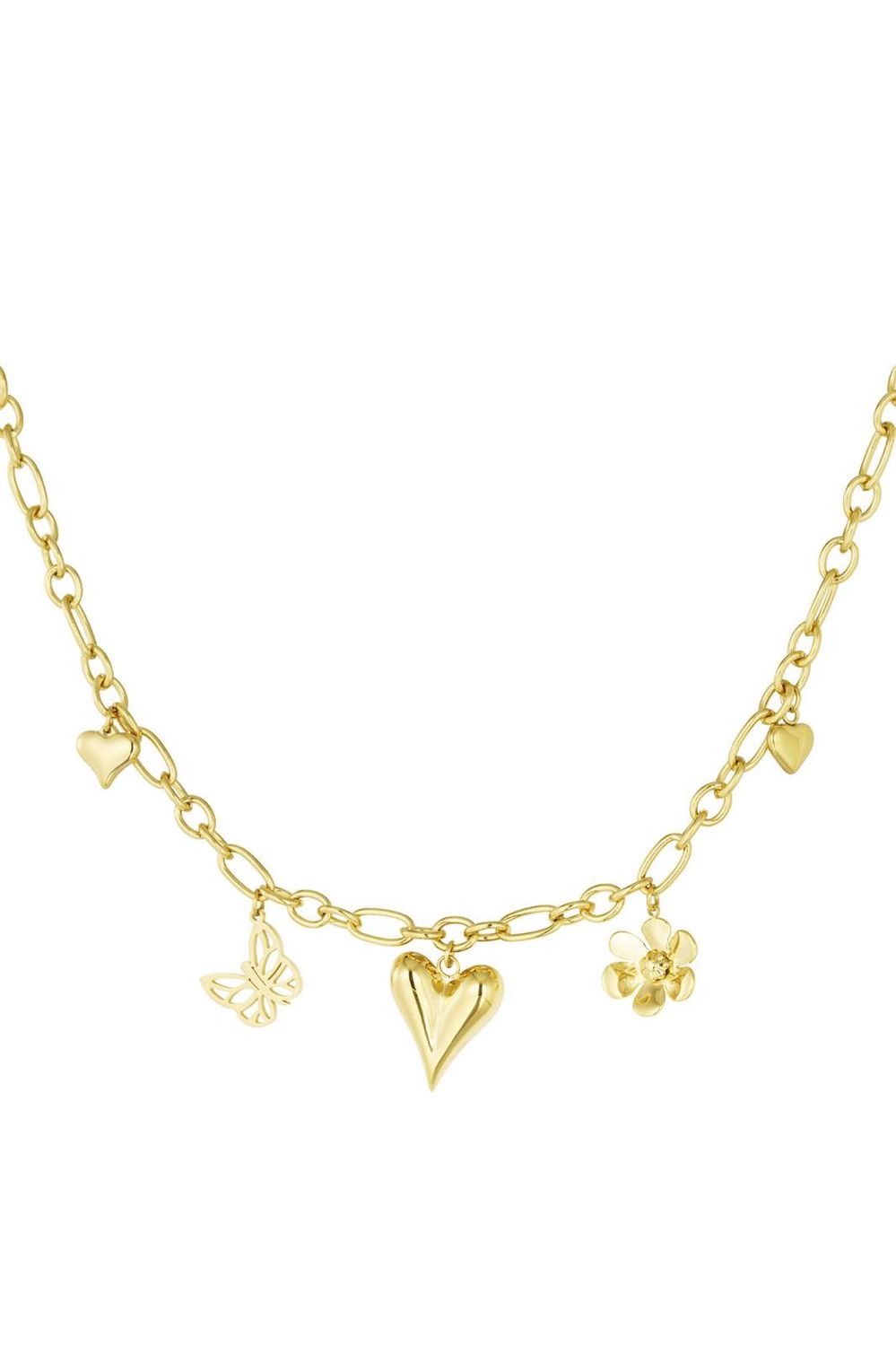 Ketting bedel natural love goud