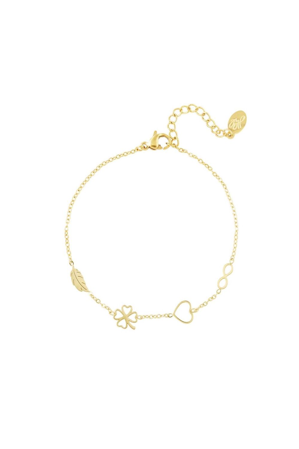 Armband bedels goud