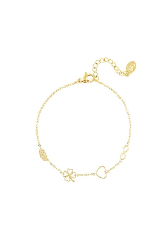 Armband bedels goud