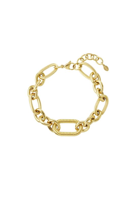 Armband bold link goud