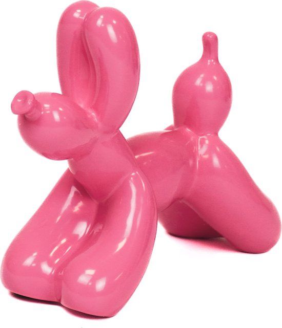 Ballon hond Pink neon klein BESCHADIGT   NU
