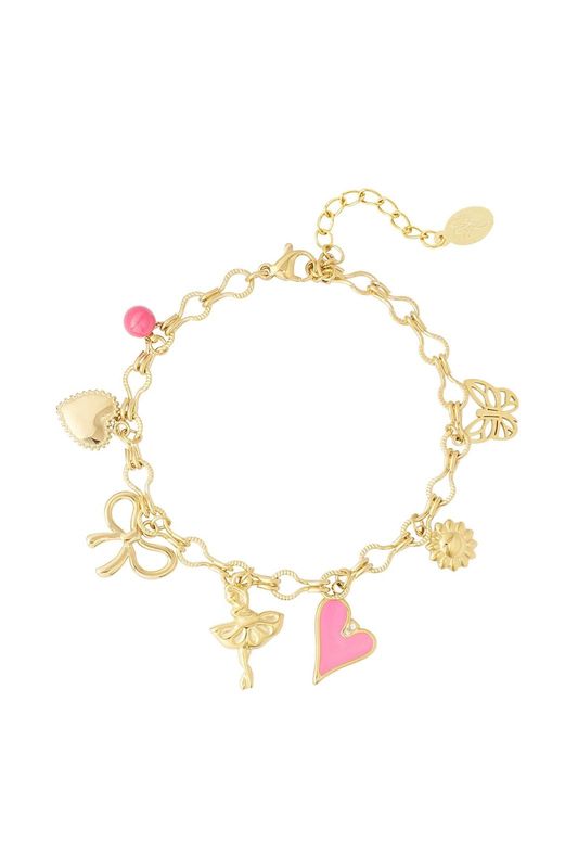 Armband dancing life goud