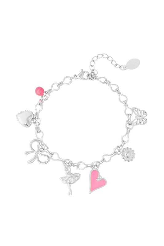 Armband dancing life zilver