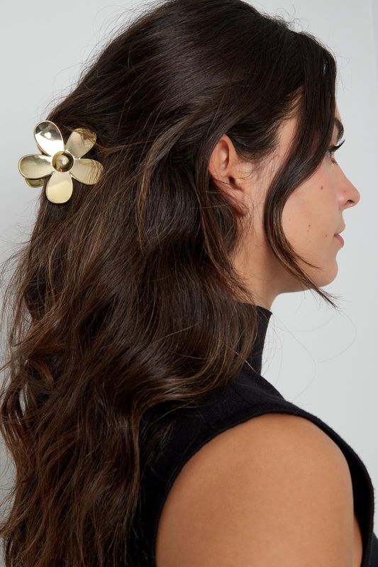 Haarclip daisy goud