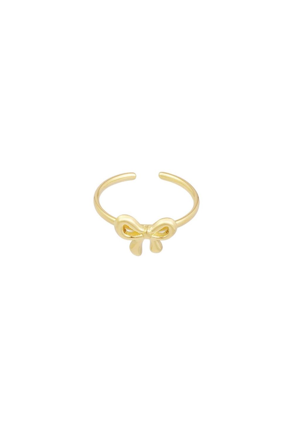 Ring strikje simpel goud
