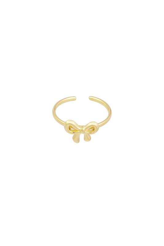 Ring strikje simpel goud