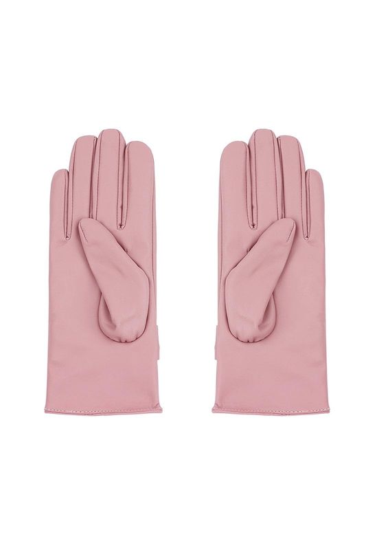 Handschoenen strik roze