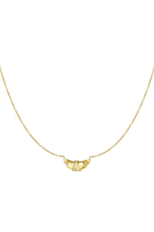 Ketting glitter croissant