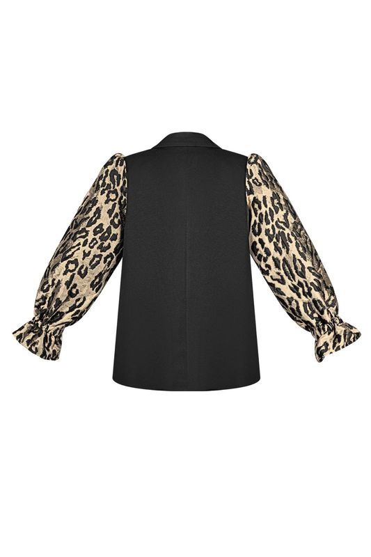 Blazer panter mouwen