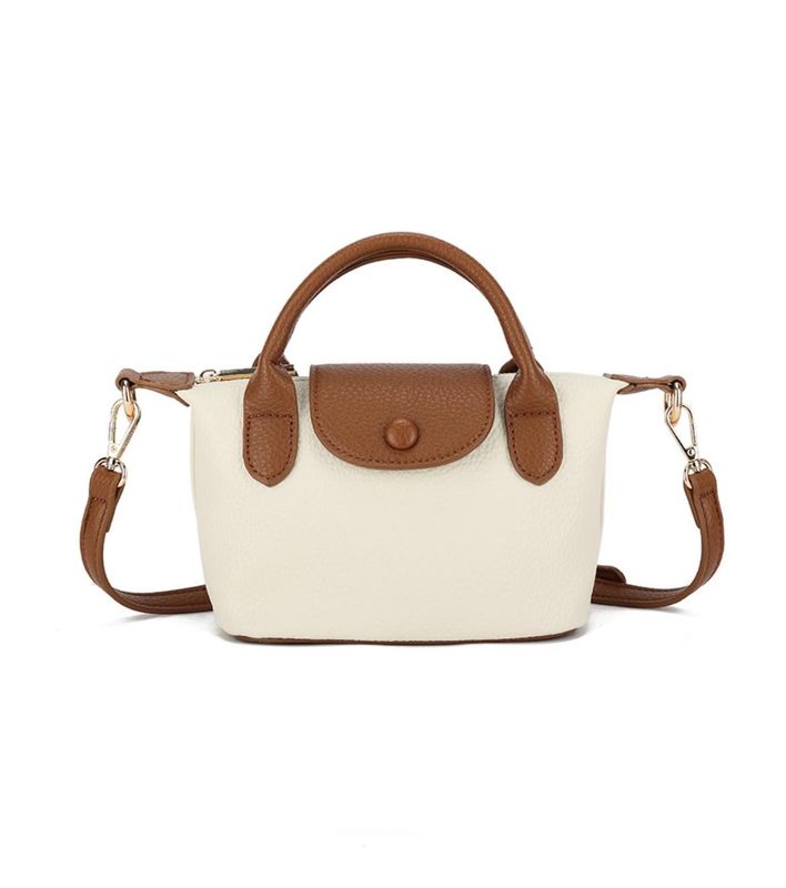 Tas mini long beige