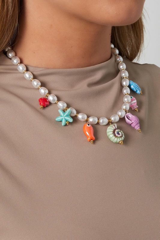 Ketting parel en kralen vakantie