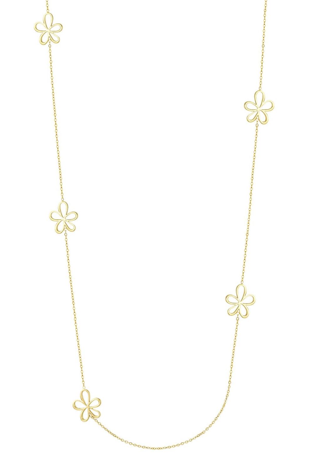 Ketting lang bloemen
