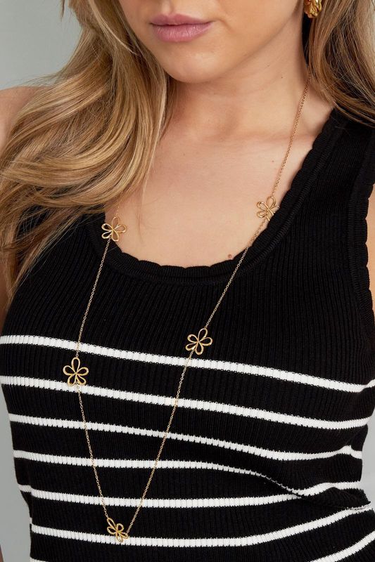 Ketting lang bloemen