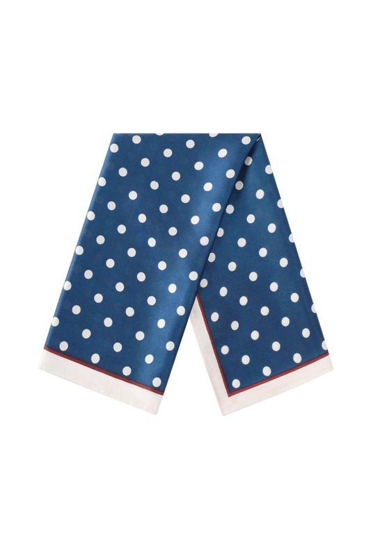 Sjaal dots blauw
