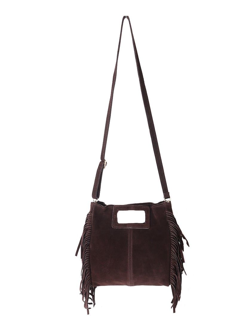 Tas leer suède bruin