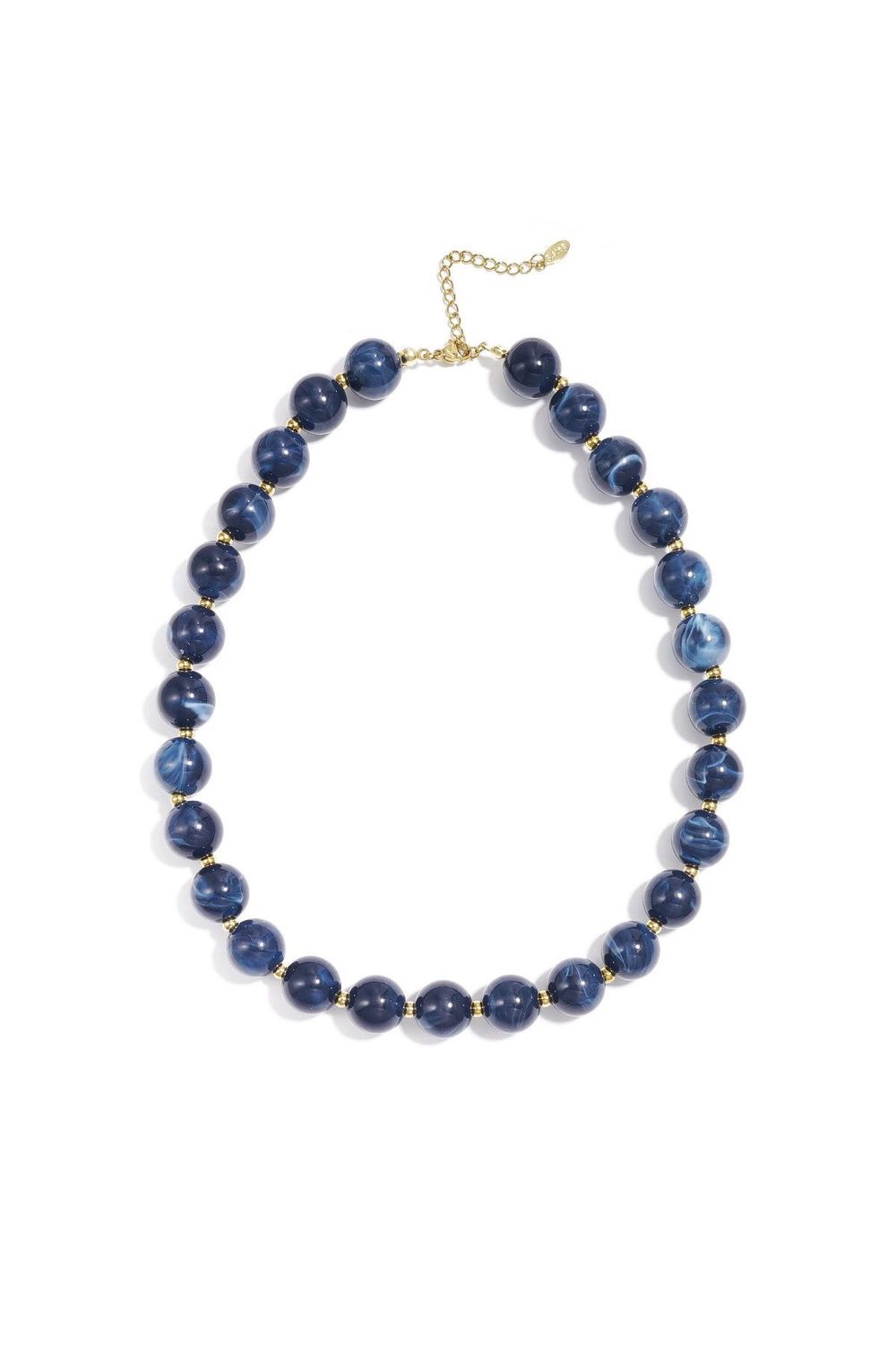 Ketting kralen donker blauw