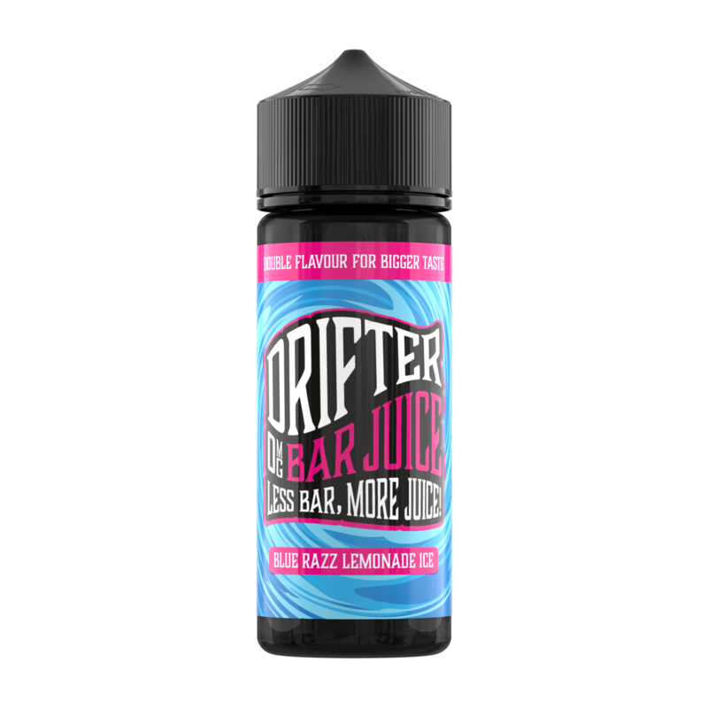 Drifter Bar Juice Blue Razz Lemonade 50/50 Shortfill 120ML, Strength: 0MG