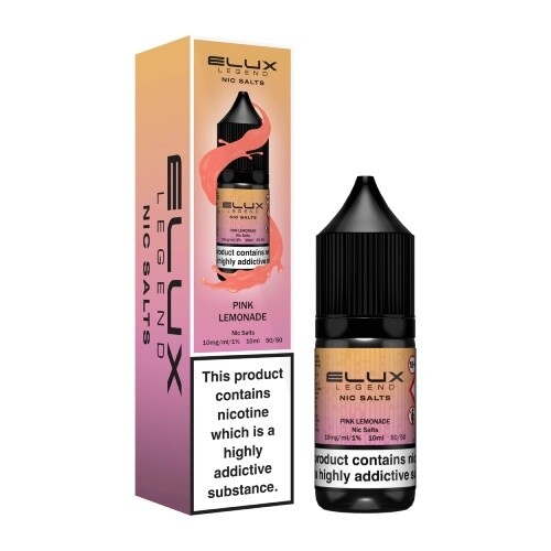 Elux Legend Pink Lemonade Nic Salt, Strength: 10MG