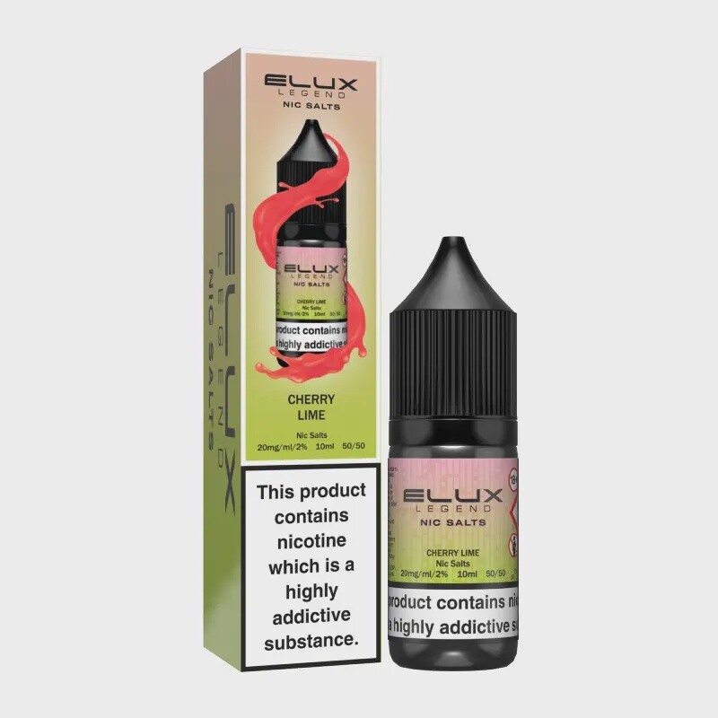 Elux Legend Cherry Lime Nic Salt, Strength: 10MG