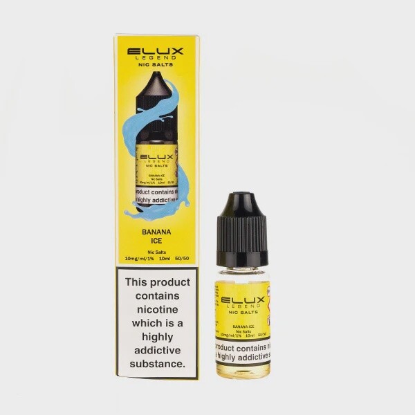 Elux Legend Nic Salt Banana ICE, Strength: 10MG