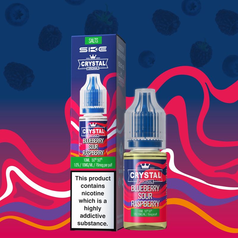 SKE Crystal Nic Salt Blueberry Sour Raspberry