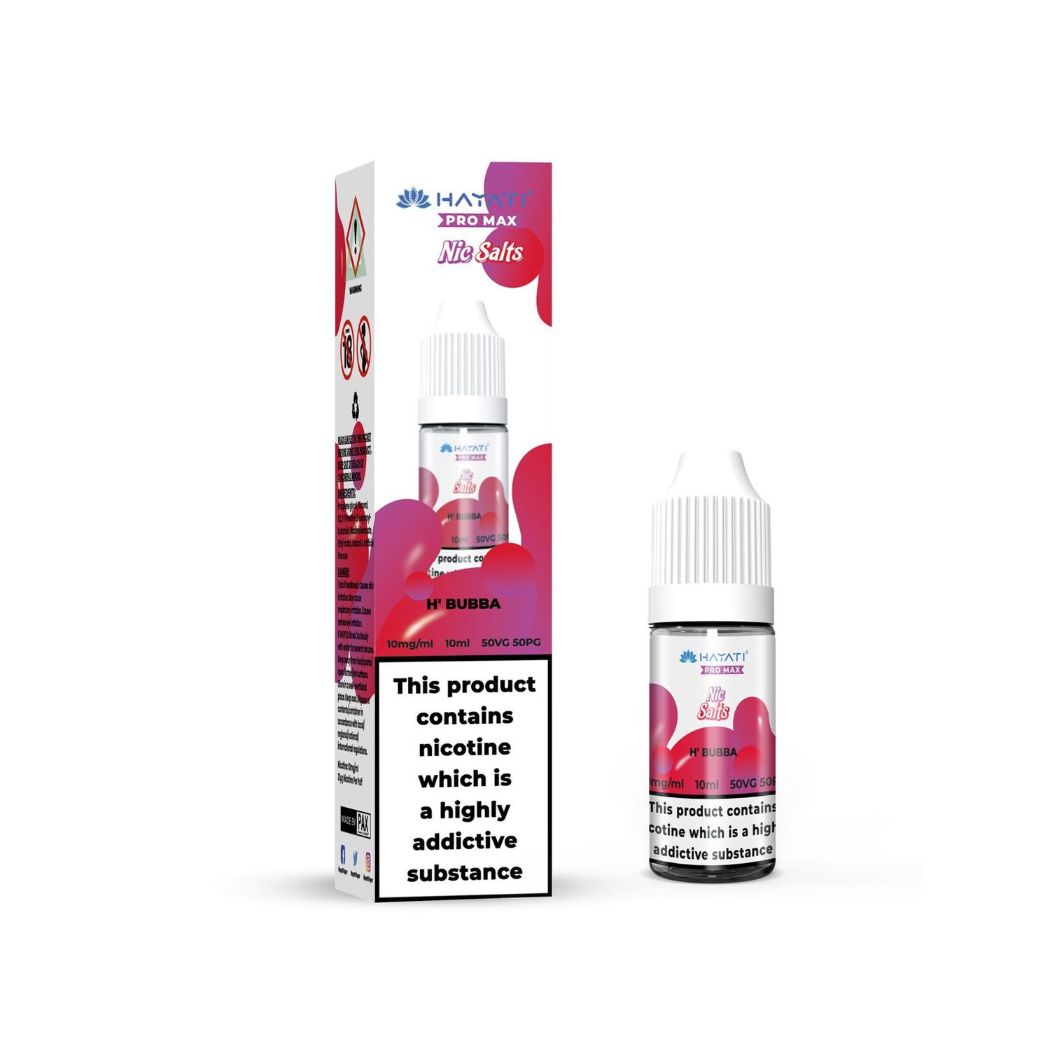 Hayati Pro Max Nic Salt H&#39; Bubba, Strength: 10MG