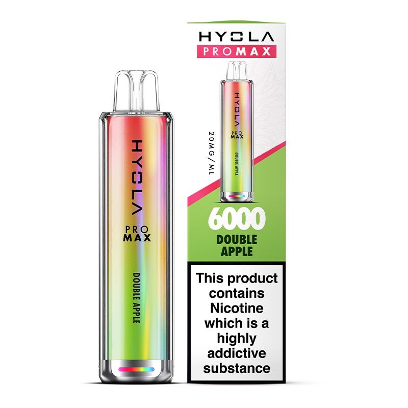 Hyola Pro Max 6000 Puff Disposable Vape, Flavour: Double Apple