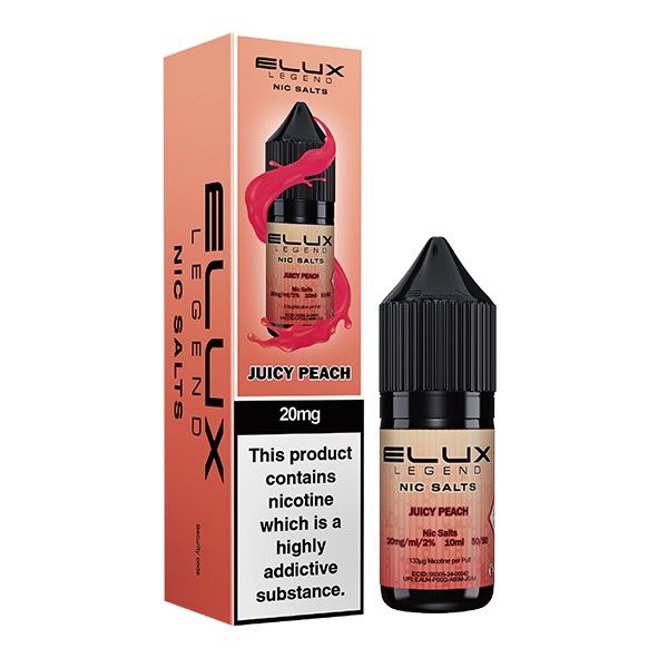 Elux Legend Nic Salt Juicy Peach, Strength: 10MG