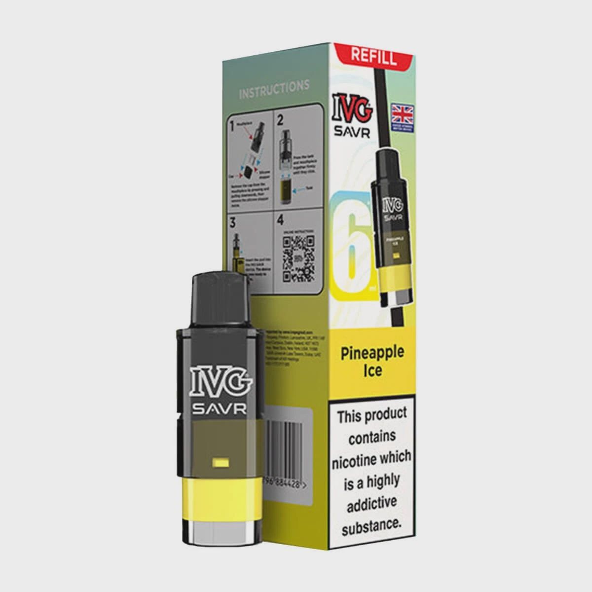IVG Savr Refil Pods, Flavour: PINEAPPLE ICE 20MG