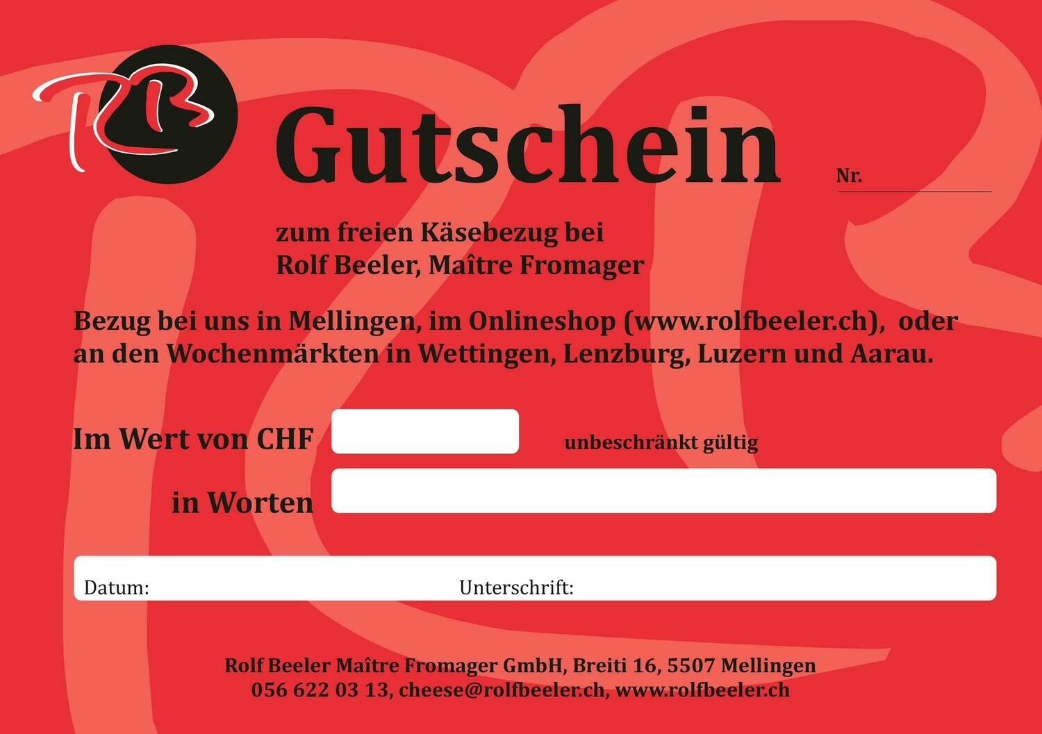 Geschenkgutschein
