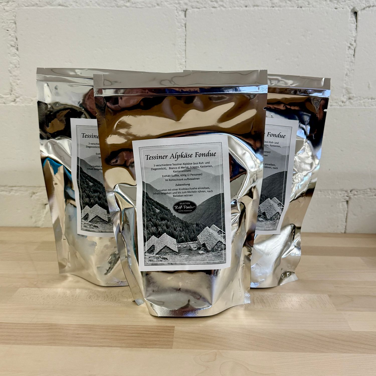 Tessiner Alpkäse Fondue, pfannenfertig für 2 Pers., 600g