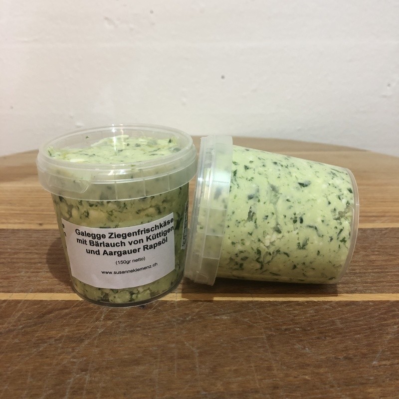 Ziegenfrischkäse mit Bärlauch