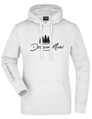 Ladies Hoodie Sweat White