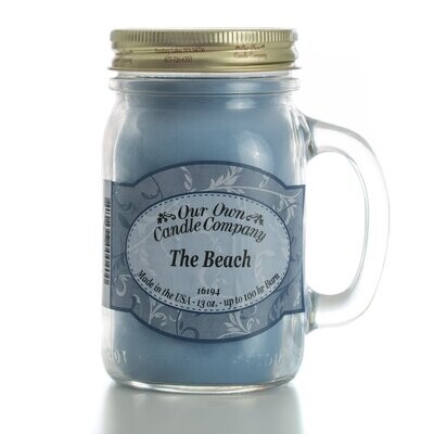 The Beach 13 Oz. Mason Jar 