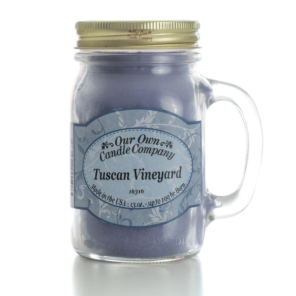 Tuscan Vinyard 13 Oz. Mason Jar 