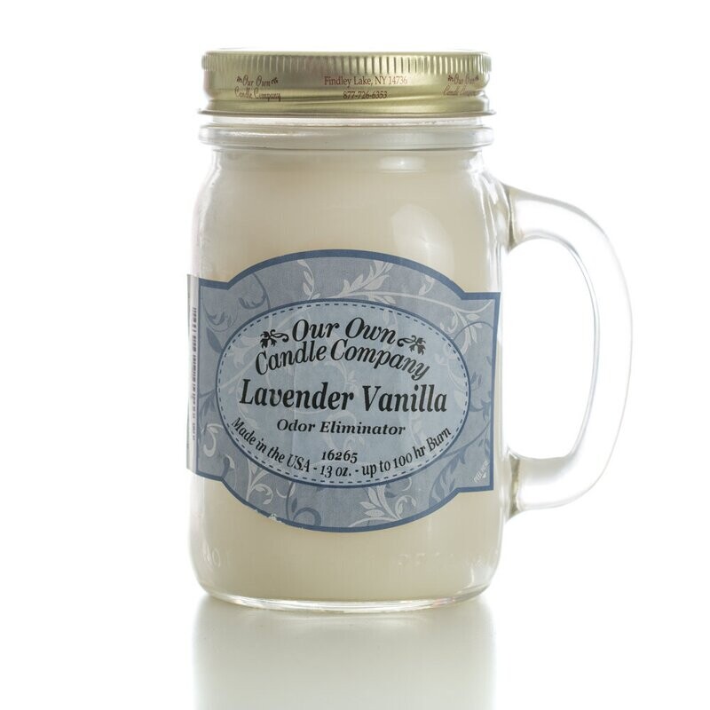 Lavender Vanilla 13 Oz. Mason Jar 